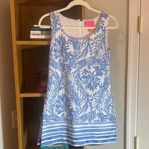 Lilly Pulitzer Blue and White Romper